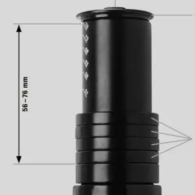 Ergotec-Humpert Adaptateur Hauteur Pour Potence Ahead Vélo 28.6 Mm Ergotec 3 Ergotec-Humpert Adaptateur Hauteur Pour Potence Ahead Vélo 28.6 Mm Ergotec – Image 3