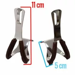 Point Cale-pieds Chromé Pour Pédale De Vélo Avec Renfort Cuir Marron -Alhonga Soldes cale pieds chrome pour pedale de velo avec renfort cuir marron full 3