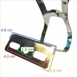 Messingschlager Cale Pieds Pédale Vélo Avec 2 Points De Passage Pour Lanière -Alhonga Soldes cale pieds pedale velo avec 2 points de passage pour laniere full 4