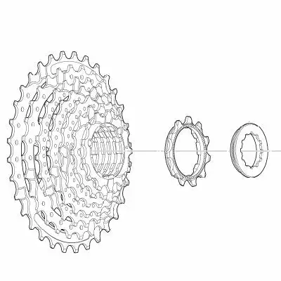 Cassette 8 Vitesses Pour Vélo 11-32 Dents Shimano 2 Cassette 8 Vitesses Pour Vélo 11-32 Dents Shimano – Image 2