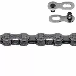 Chaine Vélo 9 Vitesses KMC Avec Attache Rapide 114 Maillons