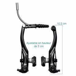 Etrier De Frein V-brake Noir BR-T4000 Shimano -Alhonga Soldes etrier frein v brake br t4000 shimano 4