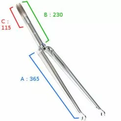 Fourche Droite Chromée 1 Pouce - BLB Classic -Alhonga Soldes fourche droite chromee 1 pouce blb classic full 4