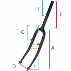 Alhonga Soldes -Alhonga Soldes fourche velo 20 pouces avec pivot filete 1 bmx full 2