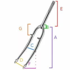 Alhonga Soldes -Alhonga Soldes fourche velo 26 pouces ahead 1 1 8 chrome full 2