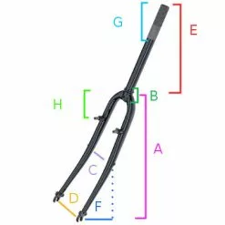Alhonga Soldes -Alhonga Soldes fourche velo 28 pouces avec pivot filete 1 full 2