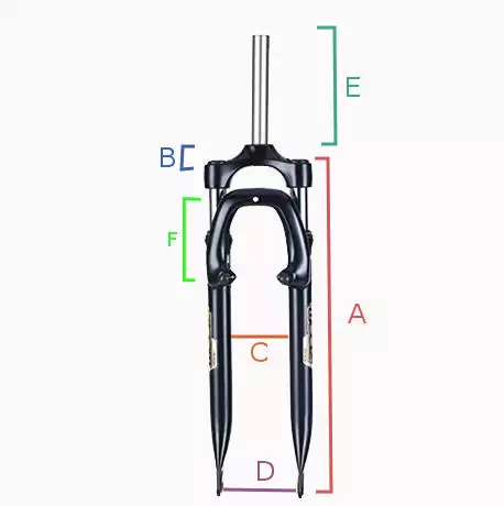Zoom Fourche Vélo 28" Suspendue Réglable/blocable 2 Zoom Fourche Vélo 28" Suspendue Réglable/blocable – Image 2