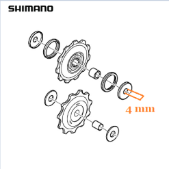 Galets De Dérailleur Shimano 5/6/7/8V -Alhonga Soldes galets de derailleur shimano 5 6 7 8v full 3