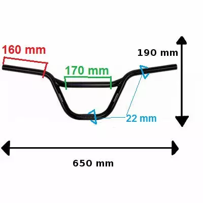 Promax Guidon De Vélo Type BMX 2 Promax Guidon De Vélo Type BMX – Image 2