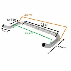 Messingschlager Guidon Vélo Corne De Vache -Alhonga Soldes guidon velo corne de vache full 3