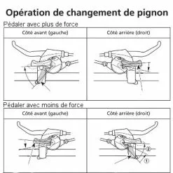 Levier Frein Et Dérailleur 7 Vitesses 4 Doigts Noir Shimano -Alhonga Soldes levier frein et derailleur 7 vitesses 4 doigts noir shimano full 3
