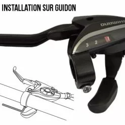 Shimano Manette De Freinage Et Dérailleur Vélo 3 Vitesses Noir -Alhonga Soldes manette de freinage et derailleur velo 3 vitesses noir full 6