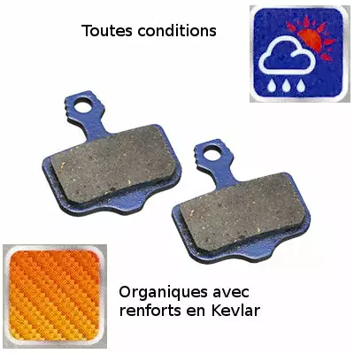 Brakco Paire Plaquettes Organiques Frein à Disque De Vélo AVID Elixir 6 Brakco Paire Plaquettes Organiques Frein à Disque De Vélo AVID Elixir – Image 6