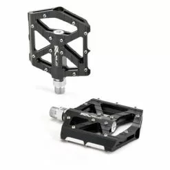 Pédales Ultra Plates Pour VTT Et BMX Noir Et Argent - XLC