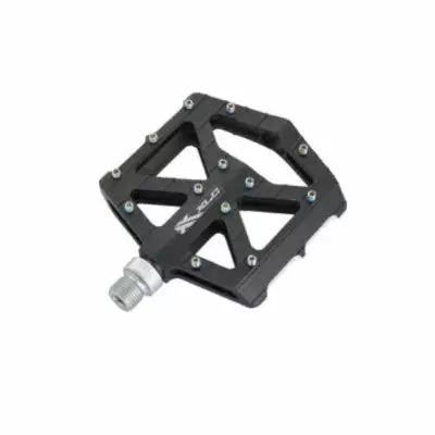 Pédales Ultra Plates Pour VTT Et BMX Noir Et Argent - XLC 2 Pédales Ultra Plates Pour VTT Et BMX Noir Et Argent - XLC – Image 2