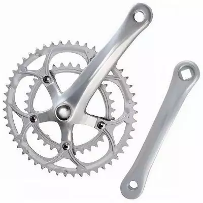 Mighty Pédalier Vélo Double Plateau 34 / 50 Dents 9 Vitesses 1 Mighty Pédalier Vélo Double Plateau 34 / 50 Dents 9 Vitesses