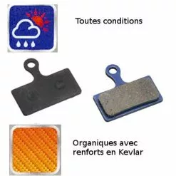 Brakco Plaquettes Organiques Frein à Disque Vélo XTR 2011 / BRM985 -Alhonga Soldes plaquettes organiques frein a disque velo xtr 2011 brm985 full 4