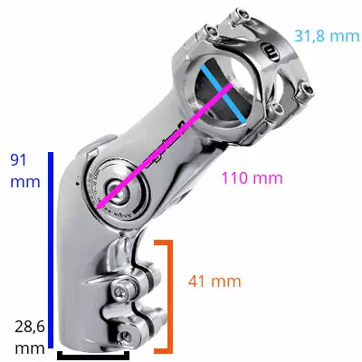Ergotec-Humpert Potence Ahead Surélevée Octopus 50 Ergotec 110 Mm 2 Ergotec-Humpert Potence Ahead Surélevée Octopus 50 Ergotec 110 Mm – Image 2