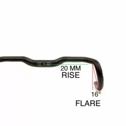 Ergotec-Humpert Cintre Gravel Ergotec Randonneur ER-20 31,8 Mm Noir -Alhonga Soldes randonneur gravel 1