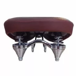 VELO Selle De Vélo Rétro Cruiser Grand Confort Marron -Alhonga Soldes selle de velo retro cruiser grand confort marron full 4