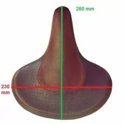 VELO Selle De Vélo Rétro Cruiser Grand Confort Marron -Alhonga Soldes selle de velo retro cruiser grand confort marron full 5