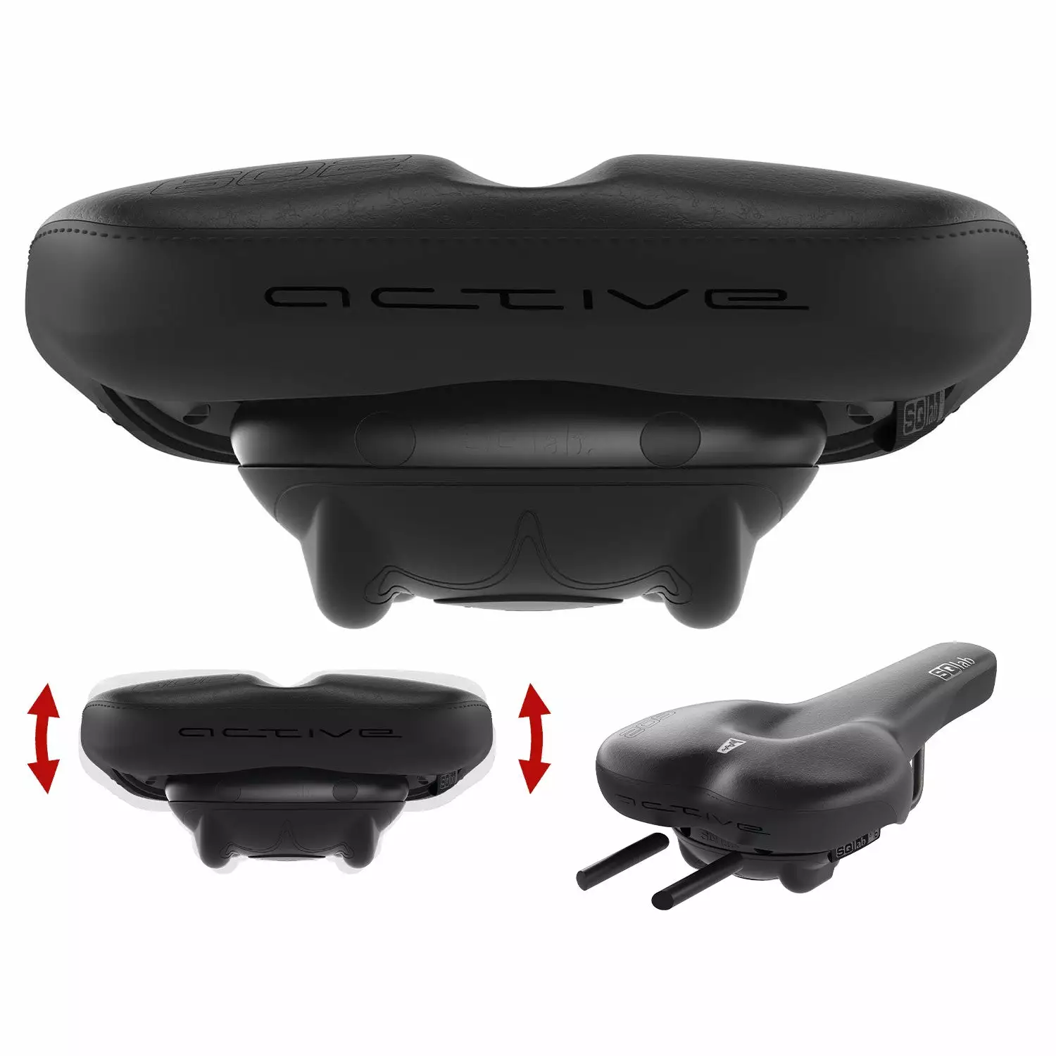 Selle Vélo Randonnée Confortable 602 Ergolux Active 2.0 SQlab 5 Selle Vélo Randonnée Confortable 602 Ergolux Active 2.0 SQlab – Image 5